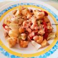 Ensalada de alubias, manzana y atún
