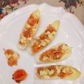 Endivias rellenas de salmón ahumado y manzana