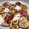 ENSALADA DE BERENJENA , CALABACÍN Y BURRATA