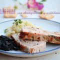 Pastel de pollo con arándanos