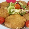 Hamburguesas de garbanzos con ensalada