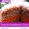 FICHA COLECCIONABLE: TARTA DE ZANAHORIA Y COCO