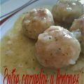 Albóndigas de merluza en salsa de vino blanco