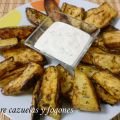Patatas Cajún con salsa de yogurt