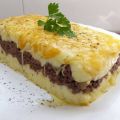 Carne picada con puré de patata