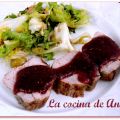 SOLOMILLO CON SALSA DE FRAMBUESAS