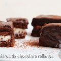 Bizchochitos de chocolate rellenos.