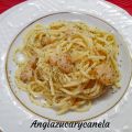 Espaguetis con Gambas al Ajillo