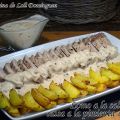 Lomo a la sal con salsa a la pimienta verde