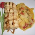 Lomos de bacalao con patatas a lo pobre