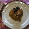 SOLOMILLO DE CERDO EN SALSA DE CIRUELAS