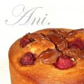 Bizcocho de nata con nutella y fresitas