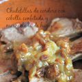 Chuletillas de cordero con cebolla confitada y[...]