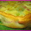 Quiche de puerros y bacon