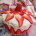 Tarta de fresas y nata