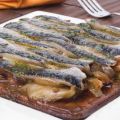 Torta de hojaldre con sardinas