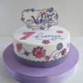 TARTA Y CAKEPOPS VIOLETTA