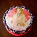TARTA VIOLETTA CON OBLEA Y BUTTERCREAM