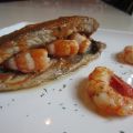 XARDA MARISCADA CON GAMBONES SALTEADOS