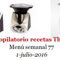 Menú semanal 77  con thermomix
