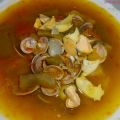 SOPA DE ALMEJAS Y VERDURAS.