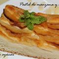 Pastel de manzana y queso