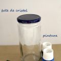Pon confetti en tus botes de cristal