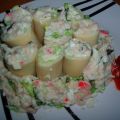 RIGATONI CON SALPICON DE PESCADO