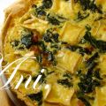 Quiché de espinacas y queso caprice de dieux