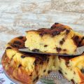 Pastel de queso ricotta y chocolate