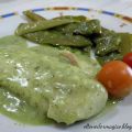 Merluza en salsa verde con tirabeques