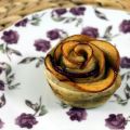 Rosas de hojaldre y manzana