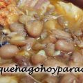 Puchero de alubias pintas