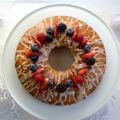 Pastel de Navidad de Frutas del Bosque