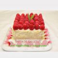 Tarta de galletas de mascarpone y frambuesas
