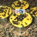 FLAN CON TROCITOS DE GALLETAS