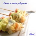 Tempura de verduras y boquerones