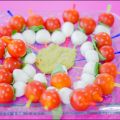 La Receta: Tomates cherry con mozarella y pesto