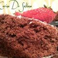 Bizcocho con crema de chocolate