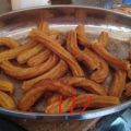 Churros con aroma de naranja