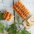 Pan de leche con beicon y queso
