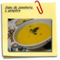 Sopa de zanahoria y gengibre
