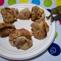 MINIBROCHETAS DE SOLOMILLO, PIÑA Y BEICON