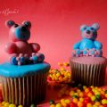 Cupcakes con ositos de sugar paste