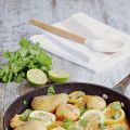 Pollo al limón con cilantro