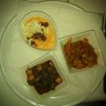 Alboronía, Espinacas con Garbanzos y Salmorejo