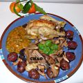 Picantones con verduras, al aroma de mandarina[...]