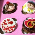 Cupcakes de Ron con piña y chocolate