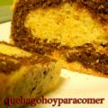 Bizcocho de yogur, naranja y chocolate