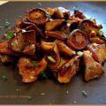 Rovellons salteados con ajo y perejil